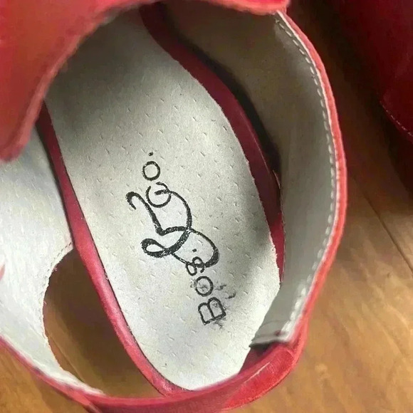 🔥bos. & Co.🔥 | Red leather heeled sandals - Picture 3 of 7